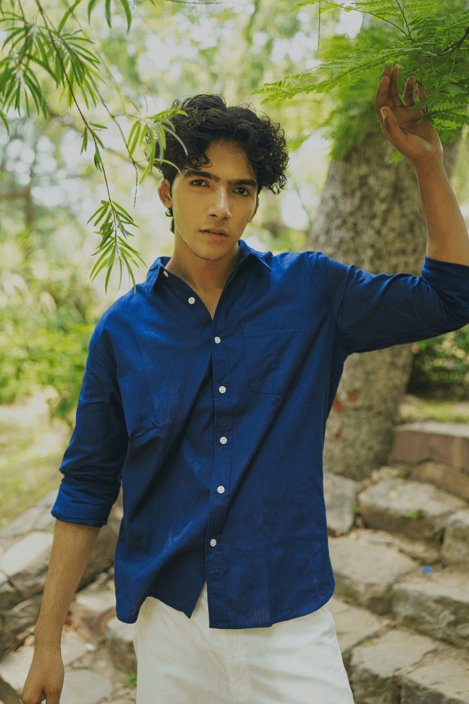 Blue Linen Shirt